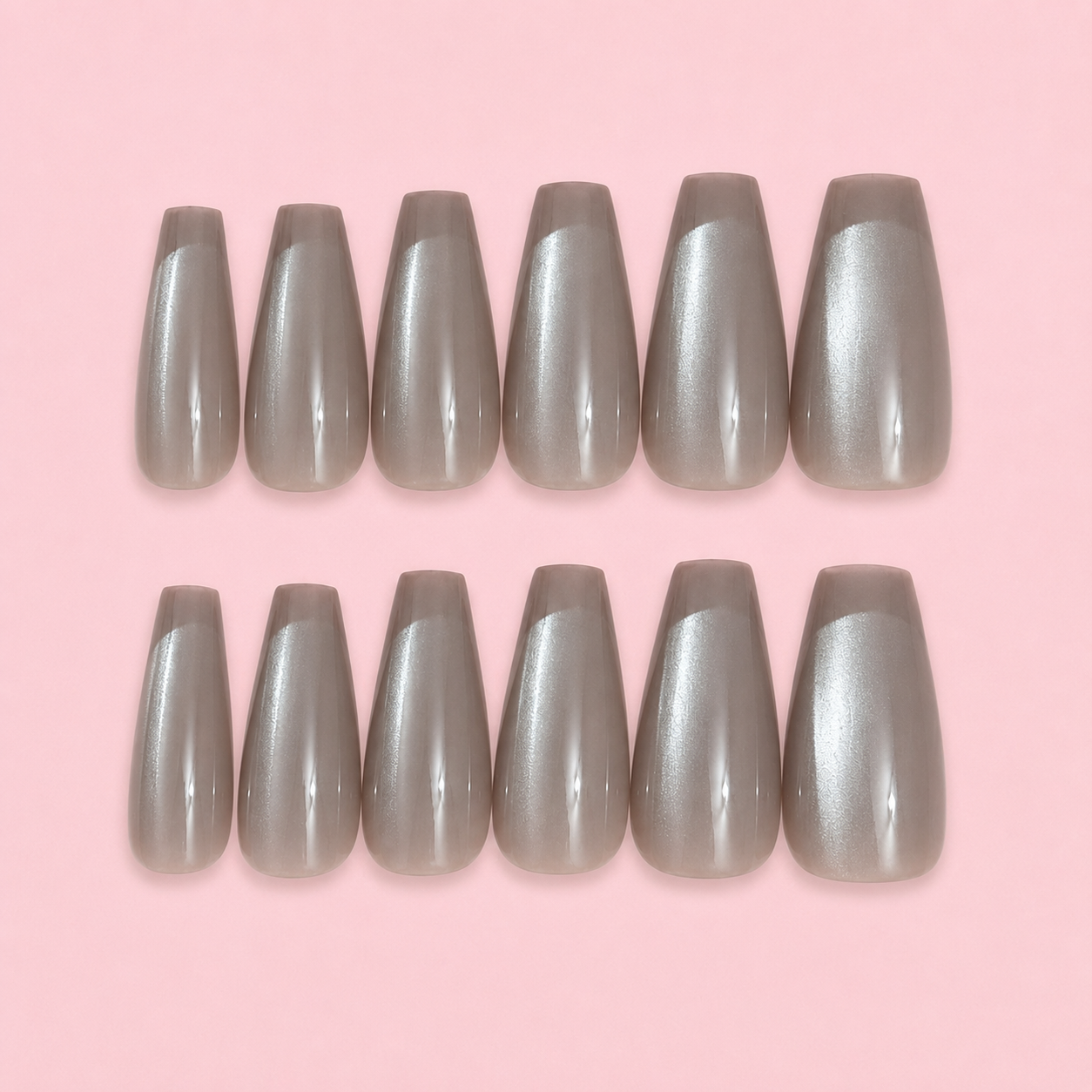 Silver Moonlight French Press-On Nails