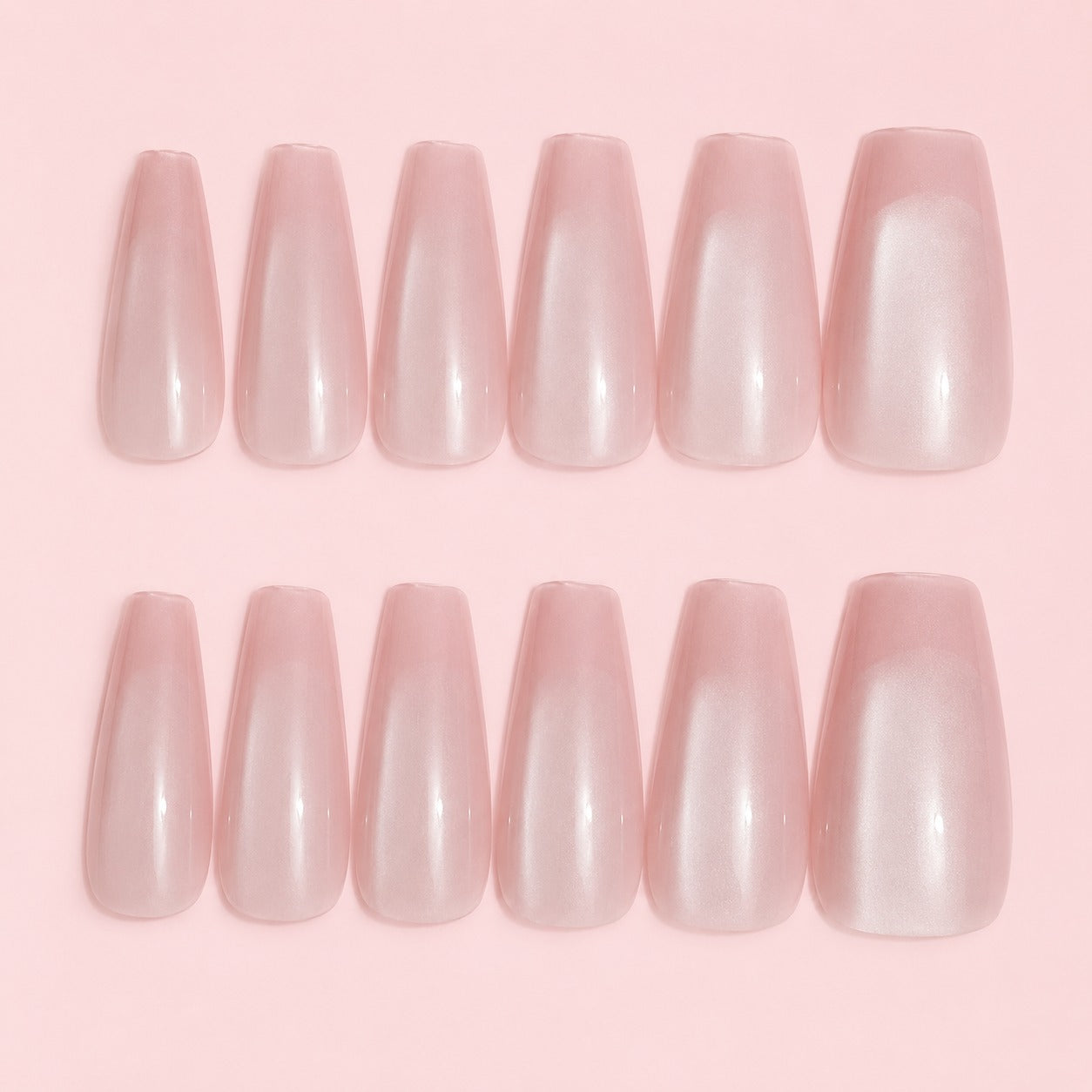 Pearl Blush Pink Press-On Nails
