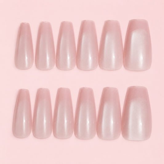 Pearl Blush Pink Press-On Nails