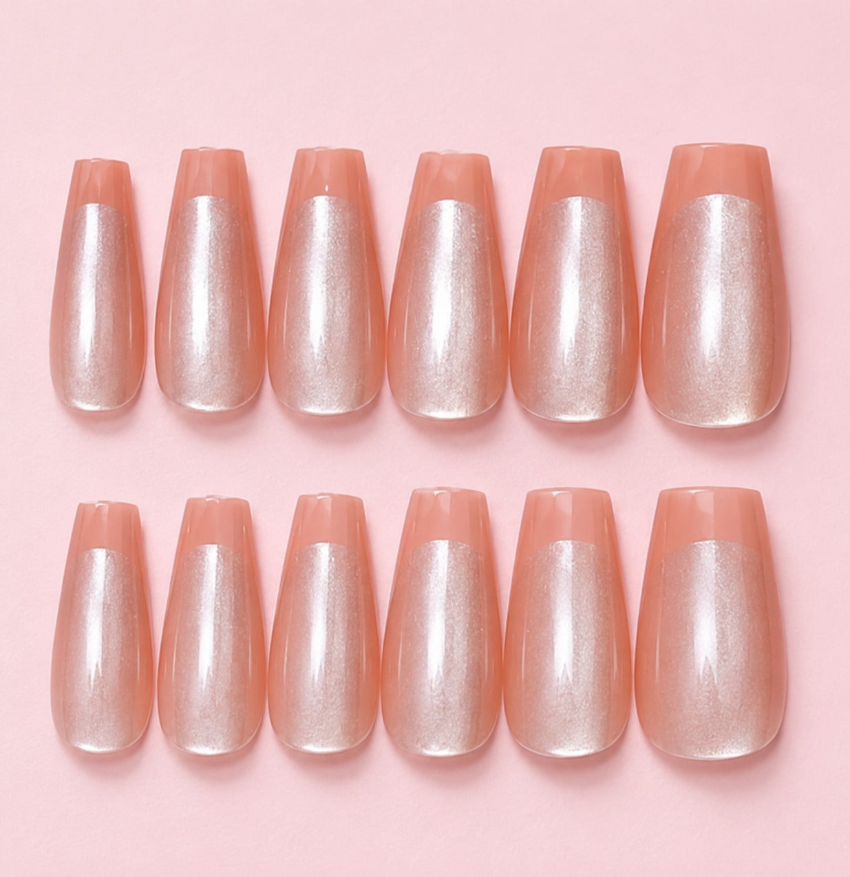 Pearl French Press On Nails
